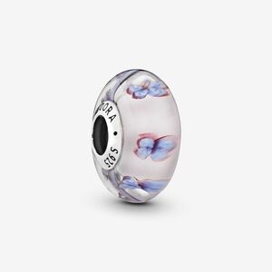 Pandora charm - murano glass and butterfly